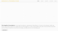 Desktop Screenshot of angelicafoundation.org